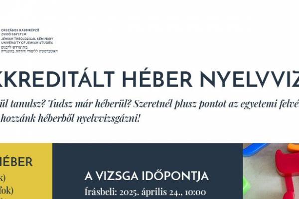 Héber nyelvvizsga az OR-ZSE-n: államilag elismert bizonyítvány bibliai és modern héberből